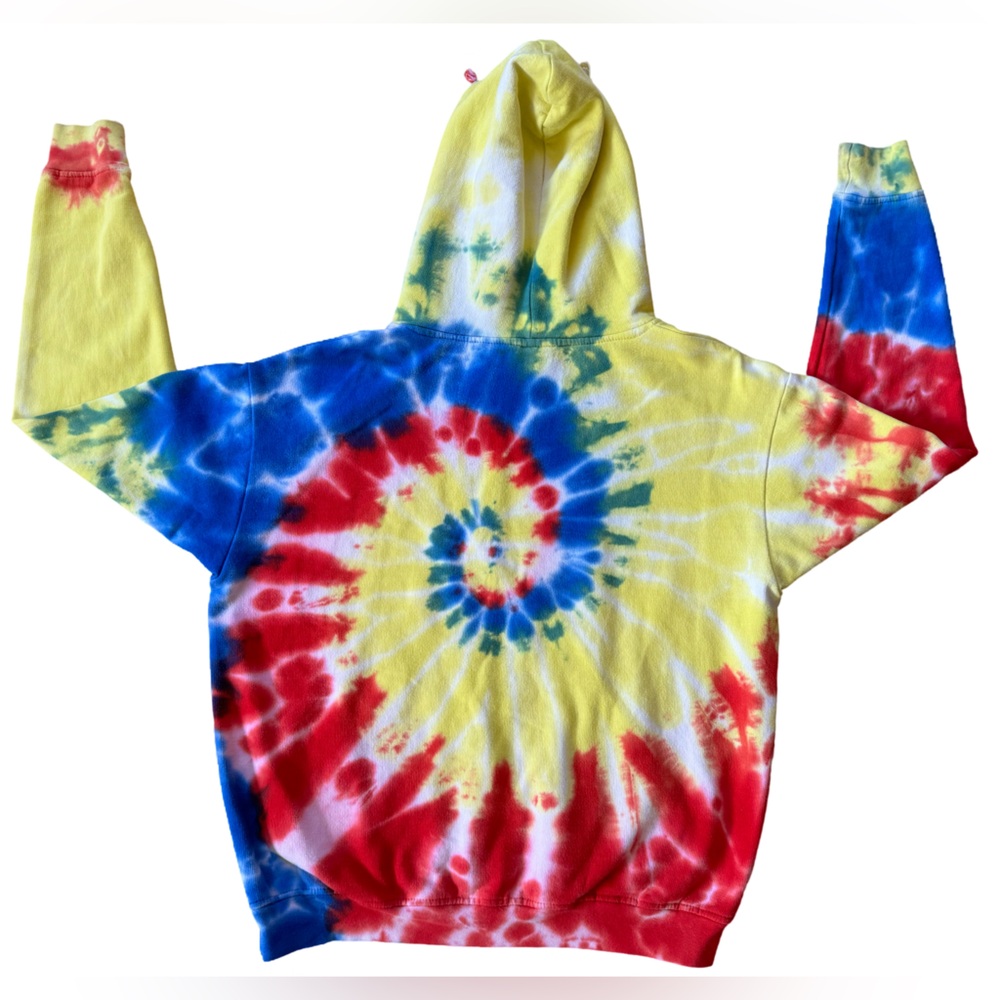 Retro River Wear Banff Colourful Tie-Dye Hoodie